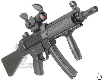 ТМ, СА MP5 Solid Stock with Wire, G&G MP5 Metal Receiver, G&P RAS for MP5A4/A5